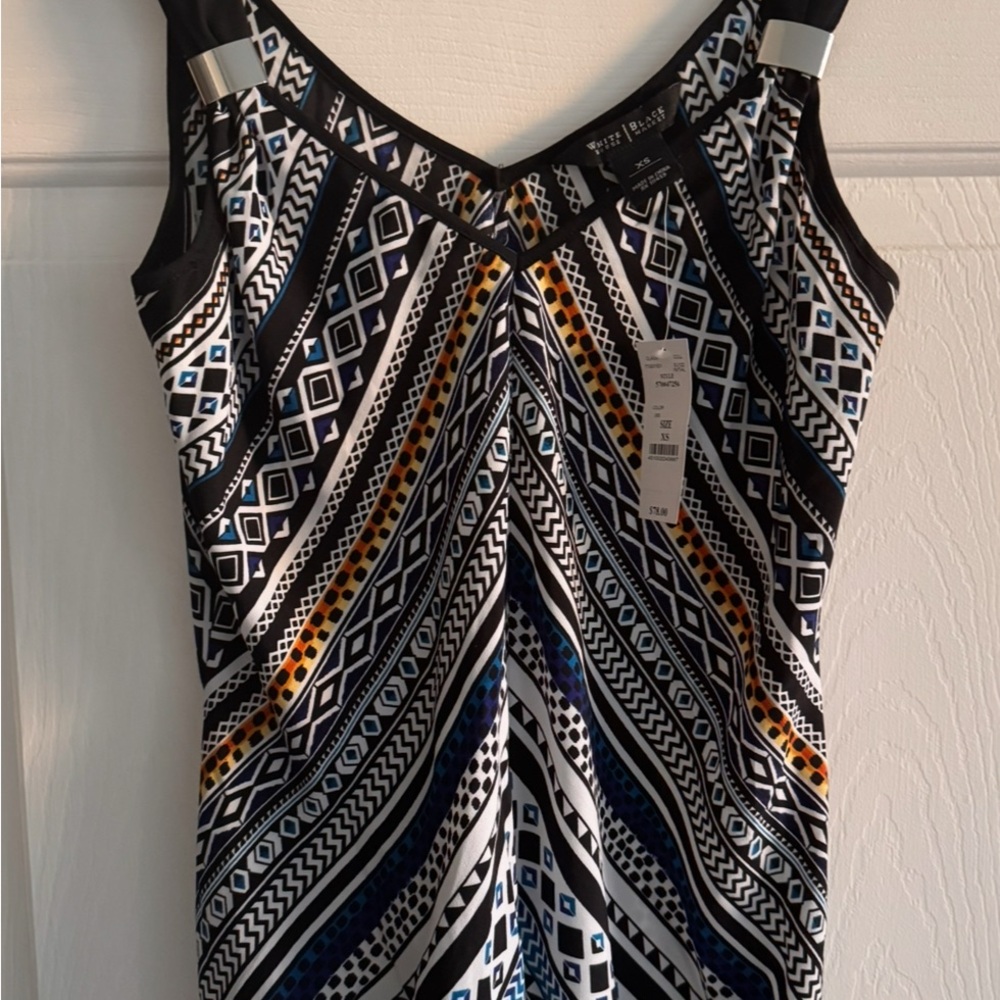 White House Black Market Multicolor Patterned Top
